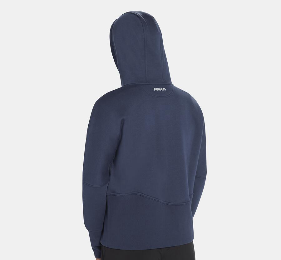 Hoka One One Hoodie Dames - Performance - Donkerblauw - NA0267593